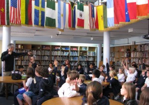 Author visit at the Lincoln School in Buenos Aires, Argentina