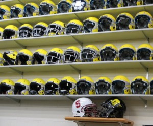 There's lots of helmet choices.